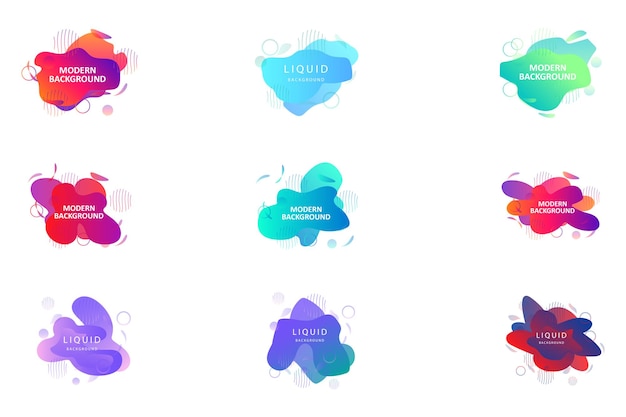 Modernes Hintergrunddesign Vektor-Hintergrund-Steigungs-Broschüren-Schablonen-Aufkleber-Fahne