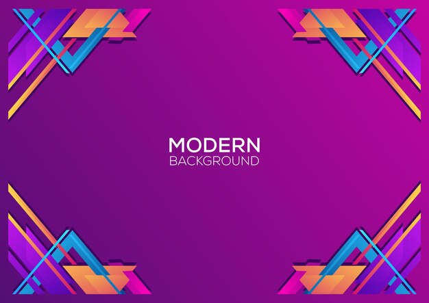 Modernes Hintergrundgradient-Farbdesign abstrakt geometrisch