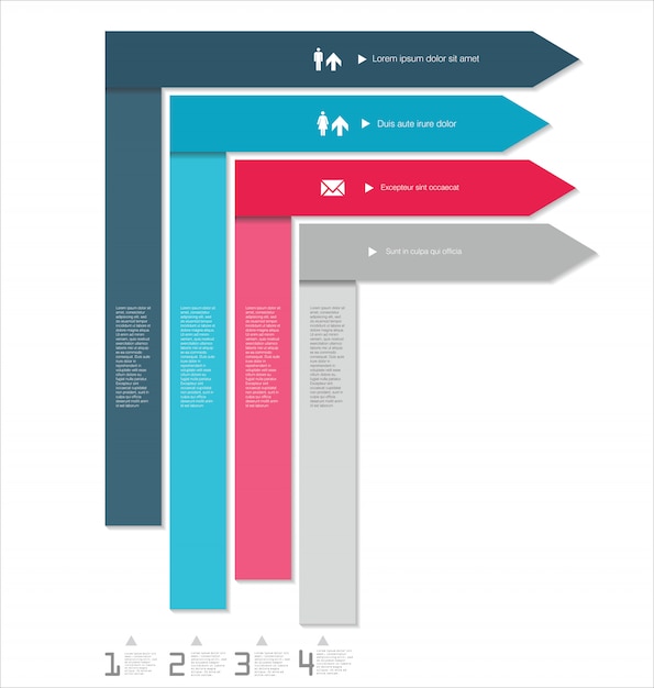 Modernes infographic design-layout