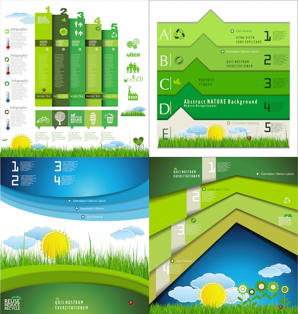 Vektor modernes infographic design-layout