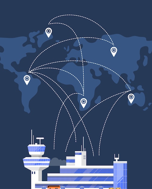 Modernes internationales passagierflughafengebäude