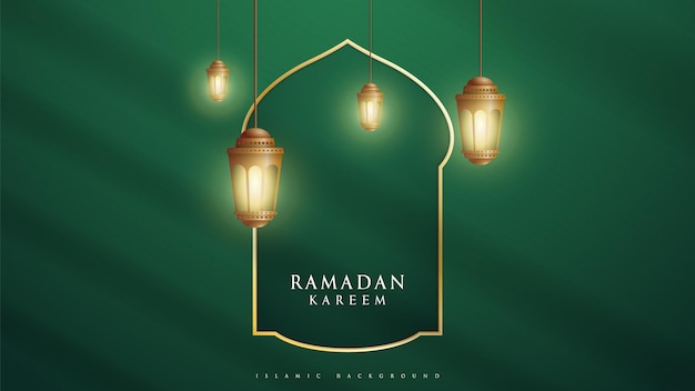 Modernes islamisches Hintergrunddesign geeignet für Geschenkkarten, Banner, Postkarten, Broschüren