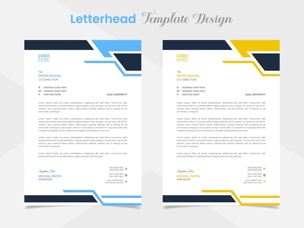 Vektor modernes kreatives briefkopf-vorlagendesign für ihr unternehmen