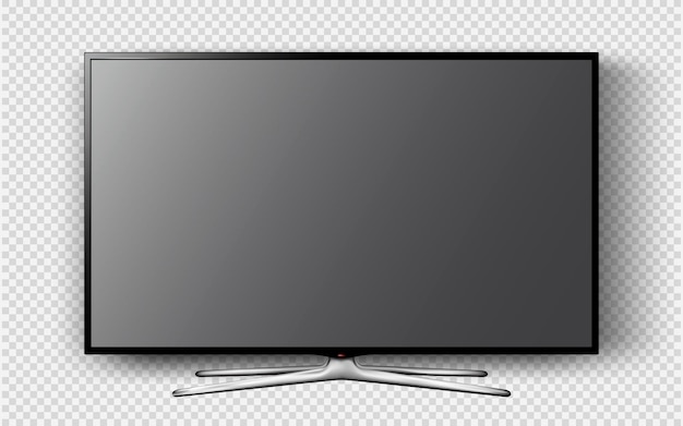 Modernes LCD-Fernseher isoliert auf durchsichtigem Hintergrund