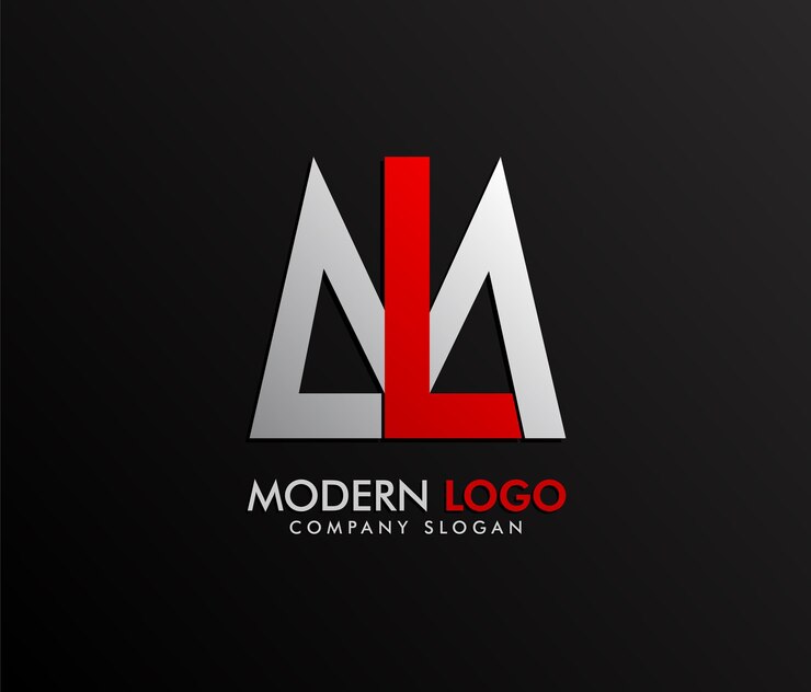 modernes Logo-Design mit M- und L-Buchstaben