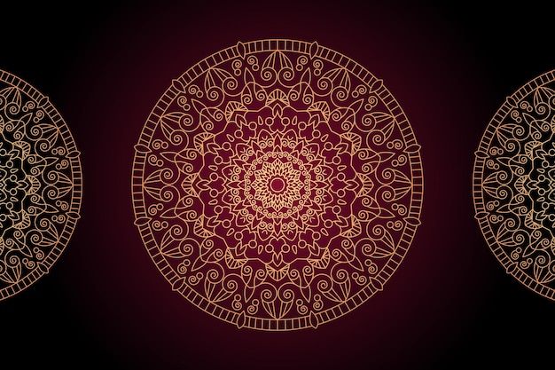 Modernes mandala-hintergrunddesign