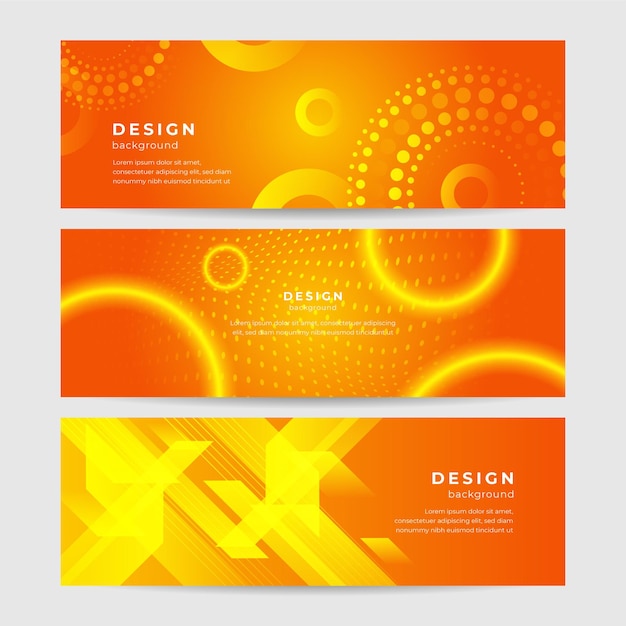 Modernes minimalistisches orangefarbenes hintergrunddesign abstrakte orangefarbene banner-vektorillustration gelb-orangefarbene vektorabstrakte grafikdesign banner-muster hintergrundvorlage