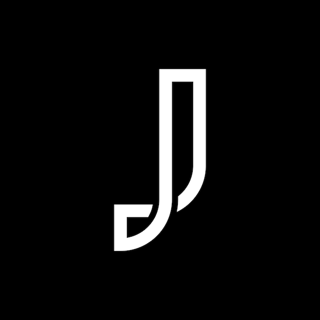 modernes Monogrammbuchstaben J Logo-Design