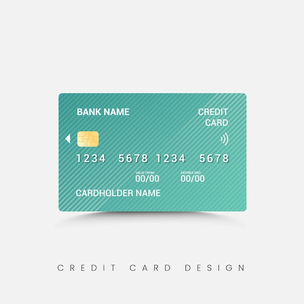 Modernes Premium-Kreditkartendesign