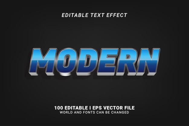Modernes redigierbares Text-Effekt-Design