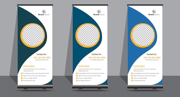 Modernes Roll-up-Banner-Design