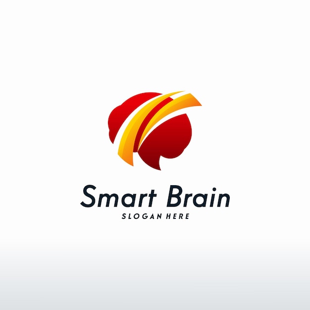 Modernes smart brain-logo entwirft vektor, health brain-logo-vorlage, brainstorming-symbol