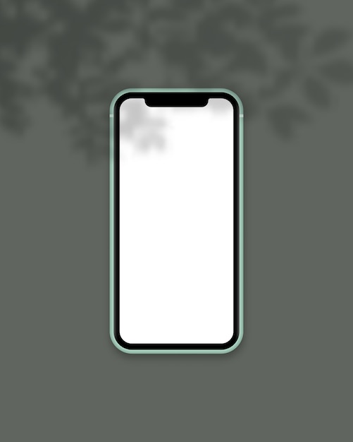 Modernes Smartphone mit leerem Bildschirm.