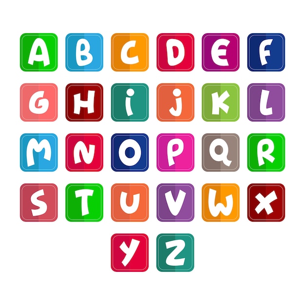 Modernes spielerisches Alphabetbuchstaben-Set für Kinder