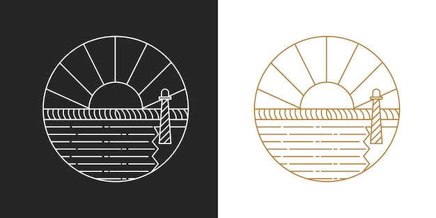 modernes Sunrise Line-Logo