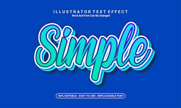Modernes Texteffekt-Design, einfach
