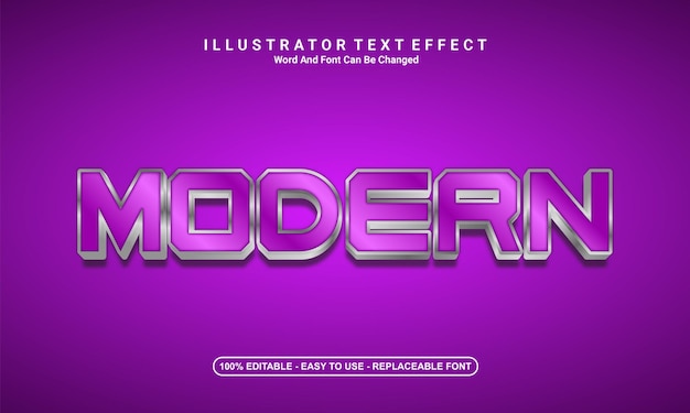 Modernes texteffektdesign modern