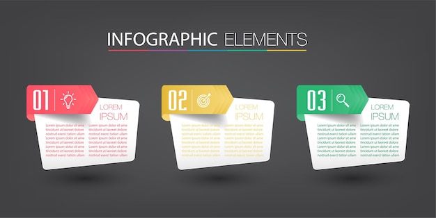 Modernes textfeld vorlage infografik banner