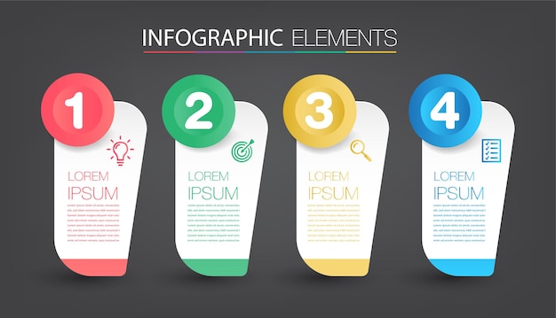 Modernes textfeld vorlage infografik banner