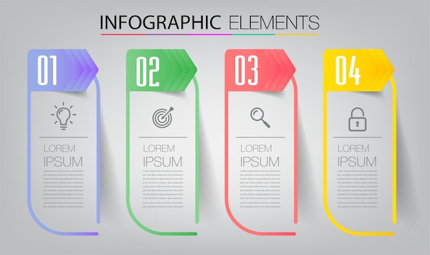 Modernes textfeld vorlage infografik banner