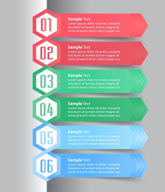 modernes Textfeld Vorlage Infografik Banner