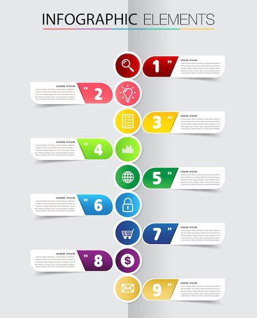 Modernes textfeld vorlage infografik banner