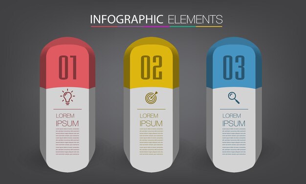 Modernes textfeld vorlage infografik banner