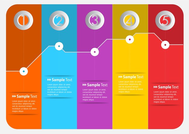 Modernes textfeld vorlage infografik banner