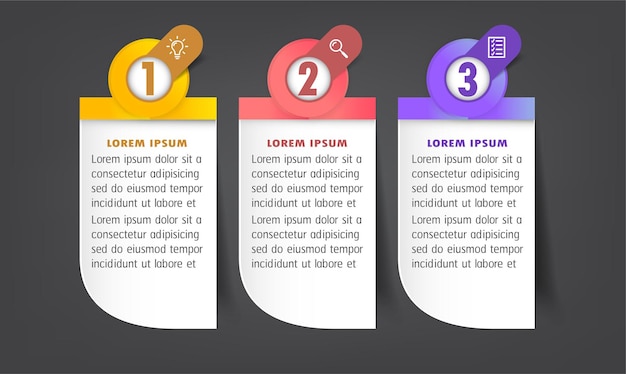 Modernes textfeld vorlage infografik banner