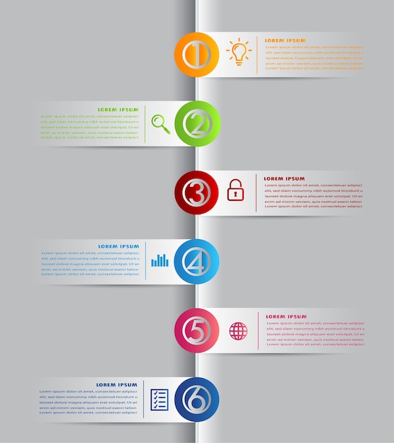 modernes Textfeld Vorlage Infografik Banner