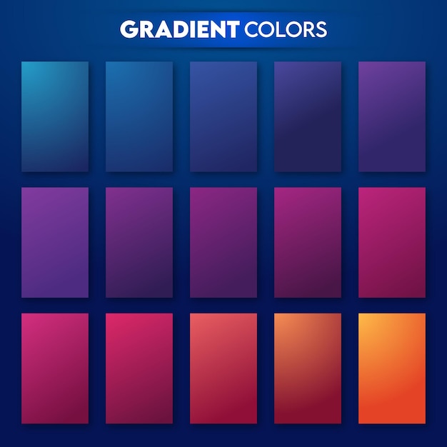modernes und dynamisches Beautiful Gradient Set für Websites und App UI
