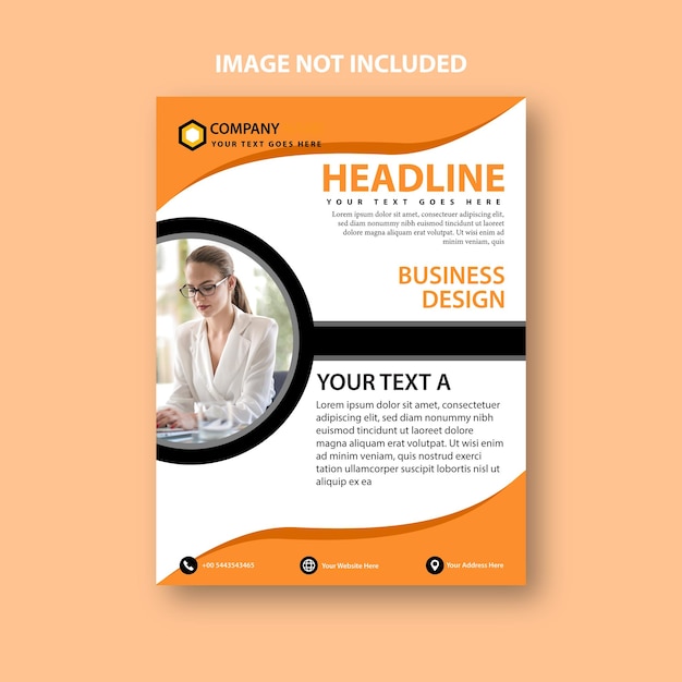 Modernes und kreatives design von business-flyer-vorlagen