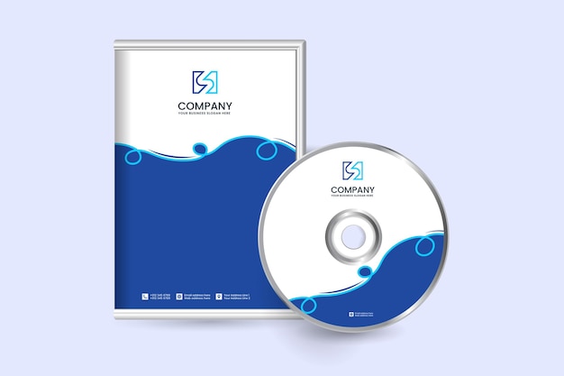 Modernes unternehmen business dvd cover und label-vorlage