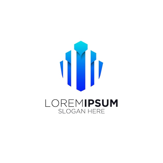 Modernes Unternehmen für Logo-Linientechnologie