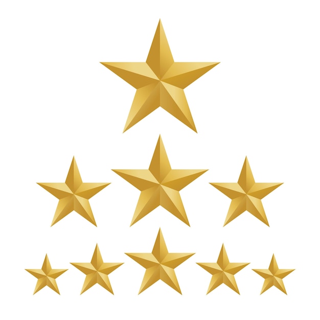 modernes Vektordesign des Goldstar-Logos