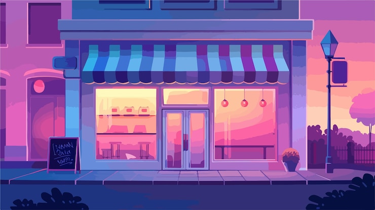 Vektor modernes vektorillustrationsdesign für die schaufenster