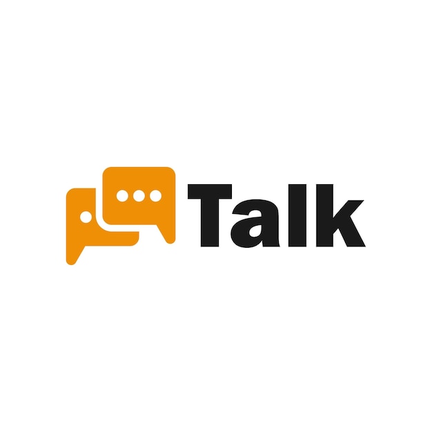 Modernes, vielseitiges People Talk-Symbol-Logo-Design