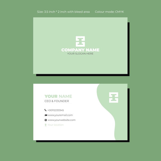 modernes Visitenkartendesign