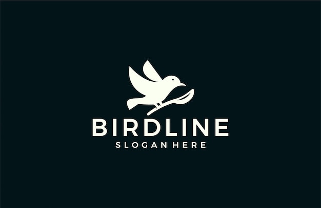 Modernes vogel-silhouette-logo