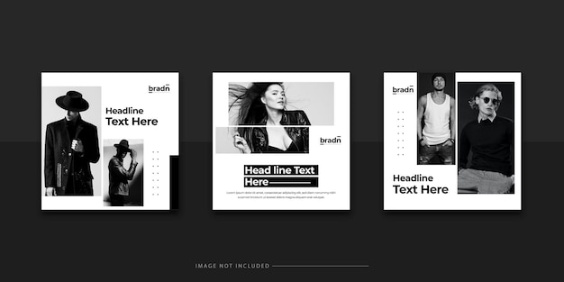 Modeverkauf Instagram Post und Social Media Banner Vorlage