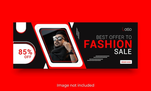 Modeverkaufskollektion bietet Facebook-Cover-Designvorlage