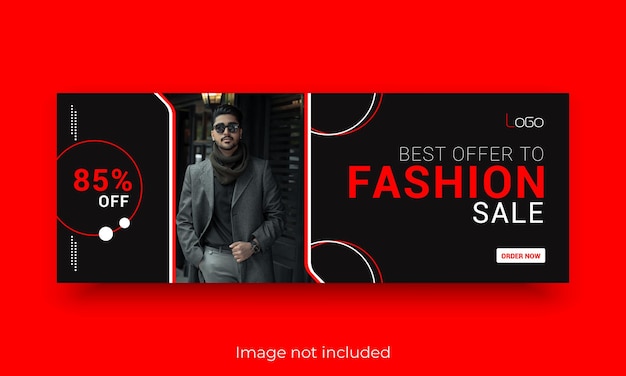 Modeverkaufskollektion bietet Facebook-Cover-Designvorlage