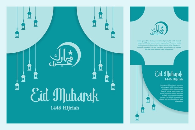 Modische islamische Social-Media-Design-Vorlage