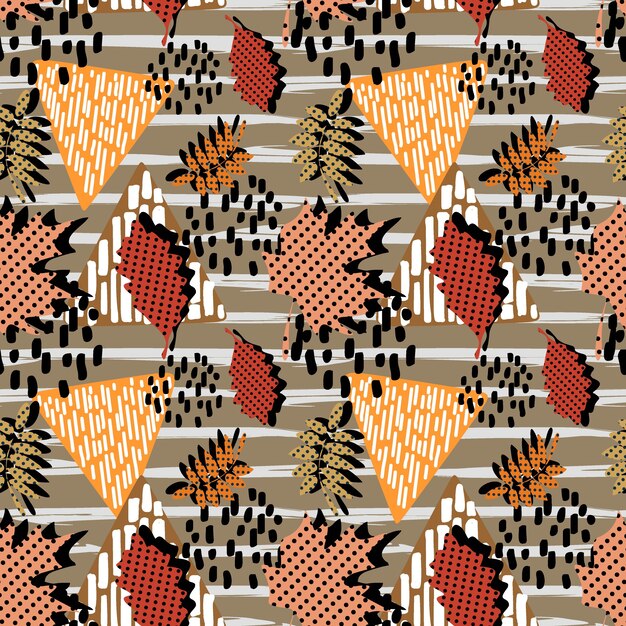 Modisches Herbst Memphis-Muster