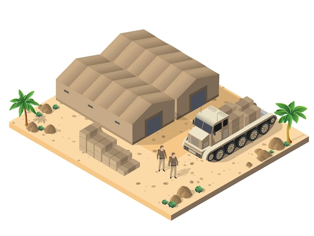 Modul-Basislager-Objektelement für bewaffnete Gebäudedesign-Armee