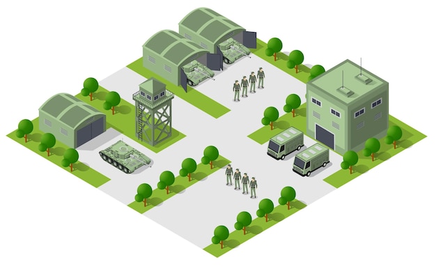 Modul-Basislager-Objektelement für bewaffnete Gebäudedesign-Armee