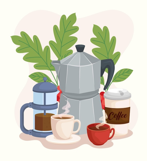 Mokakanne mit Kaffeesymbolen