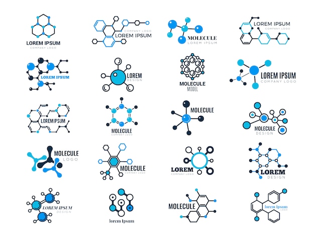 Molekulare logos. evolutionskonzept formel chemie gentechnologie medizinische informationsknotenzelle