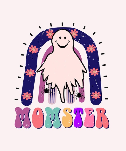 Momster halloween-vektordesign