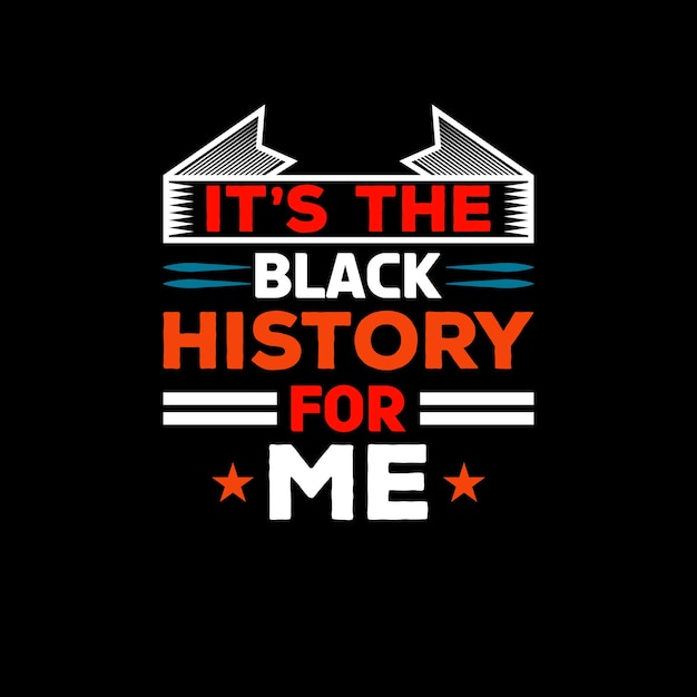 Monat der schwarzen geschichte. usa black history t-shirt-design